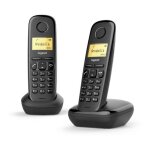 Gigaset a170 duo t�l�phone analog / dect identification de l'appelant noir