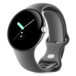Google pixel watch - 41 mm - argent poli - montre connect�e avec bracelet active - fluoro�lastom�re - ...