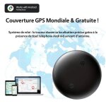 Gps traceur mini wireless tag - antivol localisateur anti perte - noir