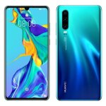Huawei p30 128 go (ram 6 go) double sim aurora bleu