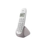 Logicom aura 150 - tlphone sans fil avec id d'appelant - dectgap - gris taupe