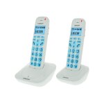 Logicom confort 250 - t�l�phone sans fil avec id d'appelant - dect - blanc + combin� suppl�mentaire