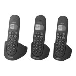 Logicom luna 355t - tlphone sans fil - systme de rpondeur avec id d'appelant - dectgap - noir + 2 ...