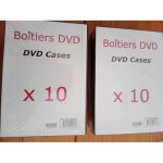 Lot 2 packs bo�tiers dvd slim x 20