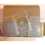 Lot de 25 boitiers vides dvd transparents