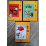 Lot 3 dvd tintin lotus bleu , les 7 boules de cristal , tintin au tibet