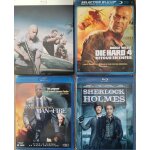 Lot de 4 blu - ray : fast and furious 5 / die hard 4 retour en enfer / man on fire / sherlock holmes
