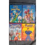 Lot de 4 dvd enfant. peter pan 1. peter pan 2 retour au pays imaginaire. robots. action man mission extr�me ...