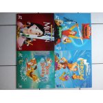 Lot de 4 laserdisc walt disney mulan / taram et le chaudron magique / hercule / rox et rouky