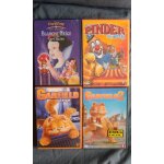 Lot de 5 dvd . blanche neige. garfield 1. garfield 2. cirque pinder. bon etat