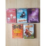 Lot de 5 dvd pour enfant: la belle au bois dormant - le chien le general et les oiseaux - snoopy - le ...