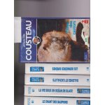 Lot 5 vhs cousteau - ll'hiver des castors - les dernires sirnes - baleine et cachalots - la vie sous ...