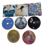 Lot dvd musiques et divers : 5 sans boitier ni jaquette et 3 singles : tarkan - f. michael - musiques ...
