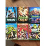 Lot de six dvd. trois dvd d'arthur ??. trois dvd de shrek.