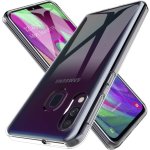 Samsung galaxy a40 housse etui housse coque de protection silicone [transparent]