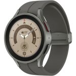 Samsung galaxy watch5 pro - 45 mm - gris titane - montre connect�e avec bracelet sport - affichage 1. ...