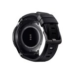 Samsung gear s3 frontier - 46 mm - noir - montre intelligente avec bande - silicone - noir - affichage ...