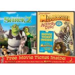 Shrek 2 / madagascar activity disc & movie ticket 2 pack