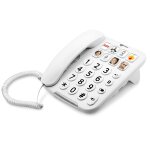 Tlphone fixe senior amplifi rglable touches photo photophone 110 geemarc blanc