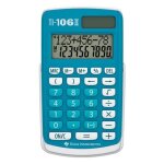 Texas instruments ti 106 - ii calculatrice poche calculatrice basique bleu, blanc Texas instruments ti 106 - ii calculatrice poche calculatrice basique bleu, blanc