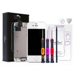 Trop saint� ecran pour iphone se (2016) blanc - kit de r�paration premium complet avec notice, tapis ...