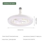 Ventilateur de plafond silencieux intelligent avec t�l�commande, lampe de ventilateur d'aromath�rapie, ...