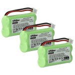 Vhbw 3x batteries (nimh, 700mah, 2. 4v) tlphones fixes compatible avec siemens gigaset a26, a260, a260 ...