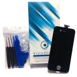 Visiodirect ecran complet pour iphone 6 noir vitre tactile + ecran lcd sur chassis + outils