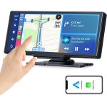 Wireless apple carplay car stereo gps navigation, 10  - car play screen audio car radio - bluetooth - ...