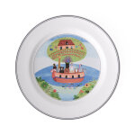 Design naif assiette plate