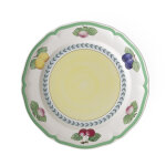 French garden assiette plate
