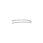12 �pingles courb�es noires 8. 5cm