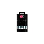 Bote de 24 tips faux - ongles blue coral beauty coiffure