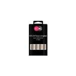 Bote de 24 tips faux - ongles porpoise beauty coiffure