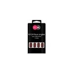 Bote de 24 tips faux - ongles tawny port beauty coiffure