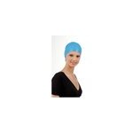 Bonnet mches en caoutchouc bleu sibel