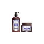 Duo shampooing + masque d�jaunisseur cheveux gris et blonds silver arganicare
