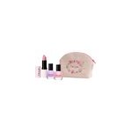 Ensemble de maquillage trousse rouge à lèvres et 2 vernis rosajou Ensemble de maquillage trousse rouge à lèvres et 2 vernis rosajou