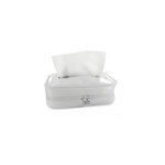 Habillage boite mouchoirs pbi vynil blanc 24 * 13 * 5. 5cm - pbi