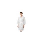 Peignoir kimono blanc cerunik non tiss� shophair x10