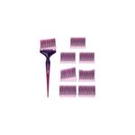 Pinceau de coloration violet � t�te interchangeable 8 embouts formul pro