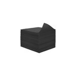Serviette ultra jetable �cologique noires 80x45cm biowels