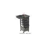 Table service coiffure baky noire 5 tiroirs