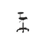 Tabouret form� avec dossier noir master series
