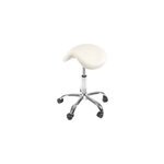 Tabouret de selle blanc sibel