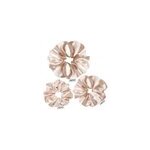 Trio de chouchou en satin champagne glov