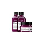 Trio shampooing, gel�e et masque cheveux fris�s curl expression l'or�al professionnel