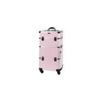 Valise aluminium rose & strass blancs parisax professional