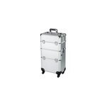Valise esthtique 3 compartiments sur roulette
