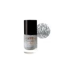 Vernis  ongles paillettes argentees parisax